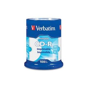 Verbatim CD-R 700MB 52X Printable Disc - Optical Disc Verbatim CD-R 700MB 52X Printable Disc - Optical Disc