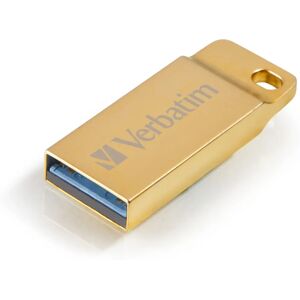 Verbatim Metal Executive USB 3.2 Flash Drive - USB Type-A, Gold Verbatim Metal Executive USB 3.2 Flash Drive - USB Type-A, Gold
