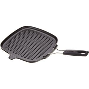 LE CREUSET Square Grill Pan - Non-stick, Foldable Handle, 24cm LE CREUSET Square Grill Pan - Non-stick, Foldable Handle, 24cm