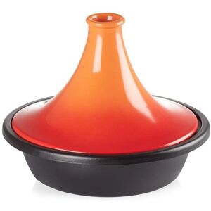 Le Creuset Orange-Red 31cm Cast Iron Tagine - Slow Cooking Pot Le Creuset Orange-Red 31cm Cast Iron Tagine - Slow Cooking Pot