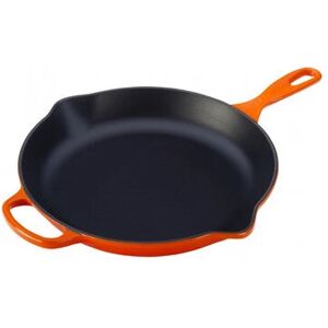 Le Creuset Cast Iron Signature Skillet - Orange-Red - Frying Pan 23cm Le Creuset Cast Iron Signature Skillet - Orange-Red - Frying Pan 23cm