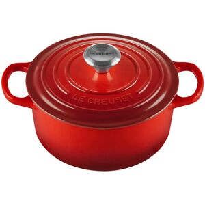 Le Creuset Red Cast Iron 18cm Dutch Oven - Signature Le Creuset Red Cast Iron 18cm Dutch Oven - Signature