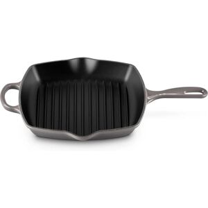 Le Creuset Flint Cast Iron Square Grillit - 26cm - Durable, Versatile, Premium Le Creuset Flint Cast Iron Square Grillit - 26cm - Durable, Versatile, Premium