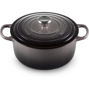 Le Creuset Flint Cast Iron 26cm Round Casserole - 5.3L Le Creuset Flint Cast Iron 26cm Round Casserole - 5.3L