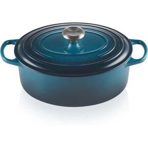 Le Creuset Signature Deep Teal Cast Iron 29cm Oval Casserole - Oven, Grill, Hob, Induction Le Creuset Signature Deep Teal Cast Iron 29cm Oval Casserole - Oven, Grill, Hob, Induction