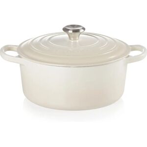 Le Creuset Signature Meringue Cast Iron 22cm Round Casserole - Cast Iron Casserole Le Creuset Signature Meringue Cast Iron 22cm Round Casserole - Cast Iron Casserole