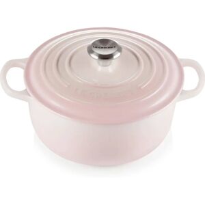 Le Creuset Signature Cast Iron Round Casserole 20cm Pink - Cookware Le Creuset Signature Cast Iron Round Casserole 20cm Pink - Cookware