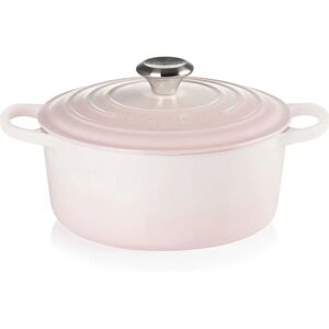Le Creuset Signature Shell Pink 24cm Round Casserole - Cookware Le Creuset Signature Shell Pink 24cm Round Casserole - Cookware