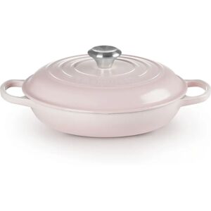 Le Creuset Signature Shell Pink 26cm Platt Gjutjärnsgryta - Viktig Köksredskap Le Creuset Signature Shell Pink 26cm Platt Gjutjärnsgryta - Viktig Köksredskap
