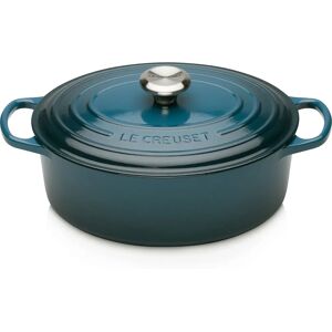 Le Creuset Signature Deep Teal Cast Iron 27cm Oval Casserole - Cookware Le Creuset Signature Deep Teal Cast Iron 27cm Oval Casserole - Cookware