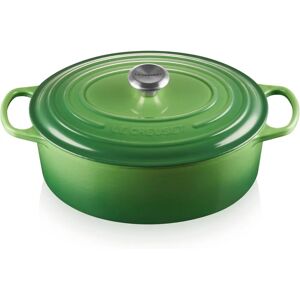 Le Creuset Rôti oval en fonte émaillée Signature - Vert Bambou - 31cm Le Creuset Rôti oval en fonte émaillée Signature - Vert Bambou - 31cm