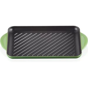 Le Creuset Bamboo Green 32cm Cast Iron Rectangular Grill - Grill Pan Le Creuset Bamboo Green 32cm Cast Iron Rectangular Grill - Grill Pan