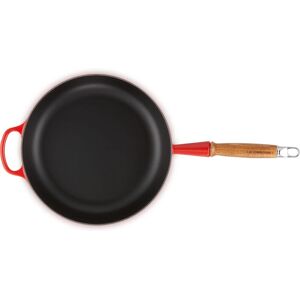 Le Creuset 28cm Cerise Cast Iron Saute Pan - Frying Pan Le Creuset 28cm Cerise Cast Iron Saute Pan - Frying Pan
