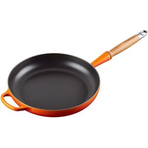 Le Creuset Signature Cast Iron Frying Pan with Wooden Handle 28cm - Volcanic Le Creuset Signature Cast Iron Frying Pan with Wooden Handle 28cm - Volcanic