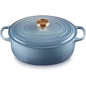 Le Creuset Signature Cast Iron 29cm Oval Casserole - Chambray Le Creuset Signature Cast Iron 29cm Oval Casserole - Chambray