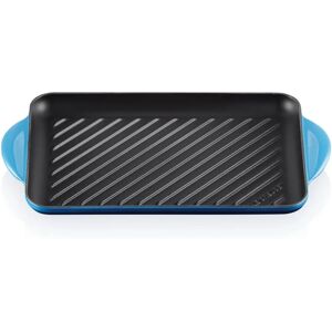 Le Creuset Azure 32cm Cast Iron Rectangular Grill - Durable, Non-Stick, Versatile Le Creuset Azure 32cm Cast Iron Rectangular Grill - Durable, Non-Stick, Versatile