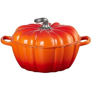 Le Creuset Cast Iron Pumpkin Casserole - 24cm, 3.7L, Volcanic Le Creuset Cast Iron Pumpkin Casserole - 24cm, 3.7L, Volcanic