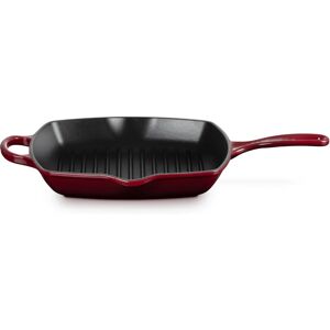 Le Creuset Signature 26cm Garnet Cast Iron Square Grillit Le Creuset Signature 26cm Garnet Cast Iron Square Grillit