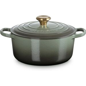 Le Creuset Récipient en Fonte Ronde Signature - 24cm, Thym, Prêt pour Four - Publicité Le Creuset Récipient en Fonte Ronde Signature - 24cm, Thym, Prêt pour Four - Publicité