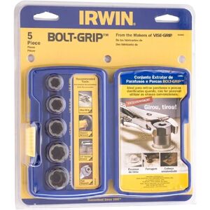 IRWIN Bolt Grip Fastener Remover Set - Bolt Remover 5-Piece IRWIN Bolt Grip Fastener Remover Set - Bolt Remover 5-Piece