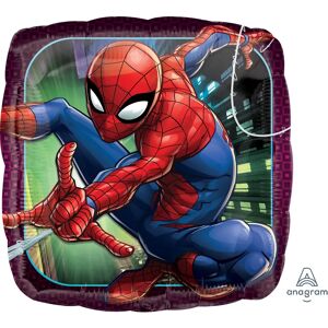 Ballon en aluminium carré Spiderman - Décoration de fête 18" Ballon en aluminium carré Spiderman - Décoration de fête 18"