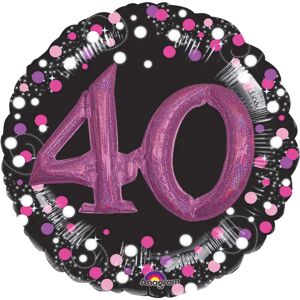 Amscan Pink 40th Birthday Foil Balloon - party decoration Amscan Pink 40th Birthday Foil Balloon - party decoration