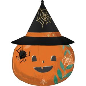 Amscan 4482975 Palloncino in foil con zucca e cappello - Decorazione party Amscan 4482975 Palloncino in foil con zucca e cappello - Decorazione party