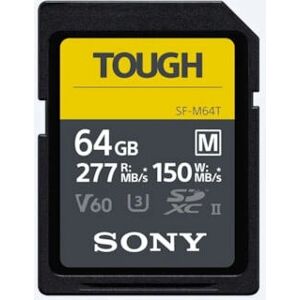 Sony SF-M TOUGH SD UHS-II (R277/W150) - 64GB Sony SF-M TOUGH SD UHS-II (R277/W150) - 64GB