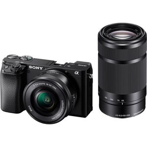 Sony Alpha 6100 - Kit 16-50mm + 55-210mm Svart Sony Alpha 6100 - Kit 16-50mm + 55-210mm Svart