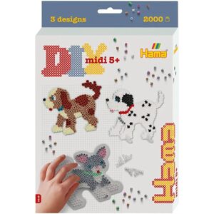 Hama 3449 - Multi-Color Animal Bead Set - 2000 Midi Beads Hama 3449 - Multi-Color Animal Bead Set - 2000 Midi Beads
