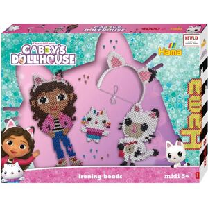 Hama Mehrfarbige Gabby's Dollhouse Midi Perlen - 4000 Stück Hama Mehrfarbige Gabby's Dollhouse Midi Perlen - 4000 Stück