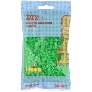Hama Neon Green Beads - 1000 Piece Art/Craft Toy Hama Neon Green Beads - 1000 Piece Art/Craft Toy