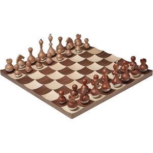 Umbra Wobble Walnut Maple Chess Set - Wooden Motion Game Umbra Wobble Walnut Maple Chess Set - Wooden Motion Game