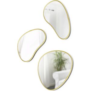 Umbra Hubba Oval Mässingsväggspegel, 3-pack Umbra Hubba Oval Mässingsväggspegel, 3-pack