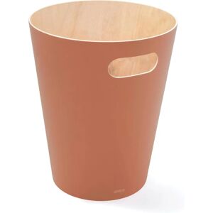 Umbra Woodrow Waste Paper Bin - Natural Wood, Orange - 7.5L Umbra Woodrow Waste Paper Bin - Natural Wood, Orange - 7.5L