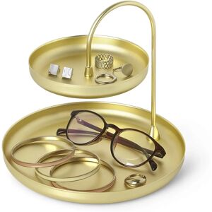 Umbra Poise Jewelry Tray - Double Brass Finish, 20.5cm Umbra Poise Jewelry Tray - Double Brass Finish, 20.5cm