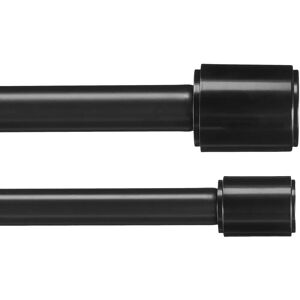 Varão de cortina duplo Amazon Basics - Preto ajustável 72-144" Varão de cortina duplo Amazon Basics - Preto ajustável 72-144"