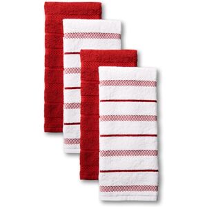 KitchenAid Albany Kitchen Towel Set 4-Pack 16"x26" Passion Red/White - Kitchen Towel Set KitchenAid Albany Kitchen Towel Set 4-Pack 16"x26" Passion Red/White - Kitchen Towel Set