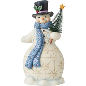 Jim Shore Heartwood Creek Muñeco de nieve con árbol - Figura Jim Shore Heartwood Creek Muñeco de nieve con árbol - Figura