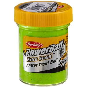 Appât à truite Powerbait Glitter - Appât de pêche - Publicité Appât à truite Powerbait Glitter - Appât de pêche - Publicité