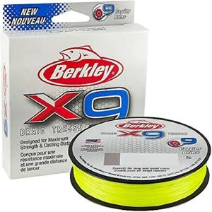 Berkley Fluro Green X9 Braided Line - 150m, 0.06mm, 6.4kg Berkley Fluro Green X9 Braided Line - 150m, 0.06mm, 6.4kg
