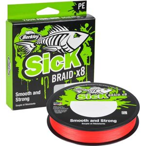 Berkley Sick Braid Piros 16lb 0,10mm 300m - Horgász Line Berkley Sick Braid Piros 16lb 0,10mm 300m - Horgász Line