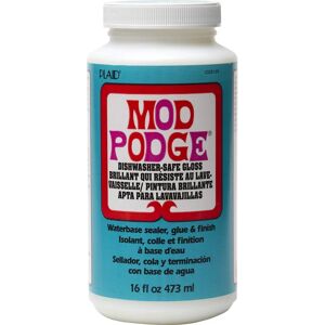 Brillo resistente al lavavajillas Plaid Mod Podge - 16 oz - Pegamento para manualidades Brillo resistente al lavavajillas Plaid Mod Podge - 16 oz - Pegamento para manualidades