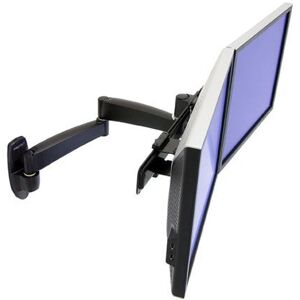 Ergotron 200 Series Dual Monitor Arm - Wall Support for LCD up to 22" - Black Ergotron 200 Series Dual Monitor Arm - Wall Support for LCD up to 22" - Black