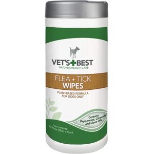 Vets Best Naturliga loppor och fästinghundservetter - 50 stycken Vets Best Naturliga loppor och fästinghundservetter - 50 stycken