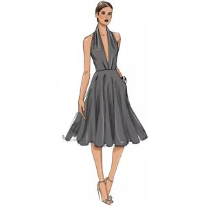 Patron de Couture Robe Femme Vogue - Modèle 9343 Patron de Couture Robe Femme Vogue - Modèle 9343