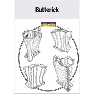 Butterick Modelo 4254 - Corsé - Varillas ajustables y opciones de forro. Butterick Modelo 4254 - Corsé - Varillas ajustables y opciones de forro.