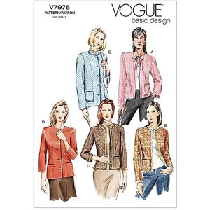 Vogue Misses' Petite Jacket Sewing Pattern - V7975 Vogue Misses' Petite Jacket Sewing Pattern - V7975