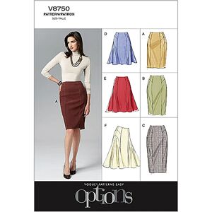Vogue Women's Skirt Sewing Pattern - V8750 Vogue Women's Skirt Sewing Pattern - V8750