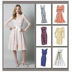 Vogue V8766 Dress Sewing Pattern - Elegant, Multiple Sizes, Underlined Bodice Vogue V8766 Dress Sewing Pattern - Elegant, Multiple Sizes, Underlined Bodice